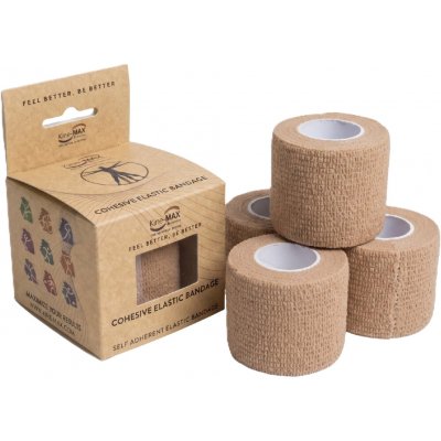KinesioMAX Cohesive elastické samofixační tělové 5 cm x 4,5 m – Zboží Dáma