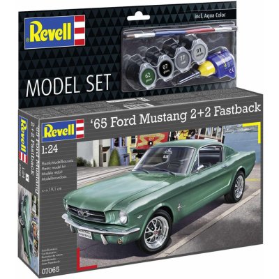 REVELL ModelSet auto 67065 1965 Ford Mustang 2+2 Fastback CF_18-67065 1:24 – Hledejceny.cz