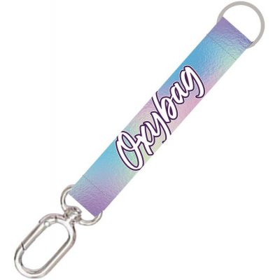 Šňůrka na krk Oxybag krátká s karabinou Holographic – Hledejceny.cz