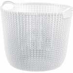 Curver Knit kulatý koš 30 l bílý – Zboží Dáma