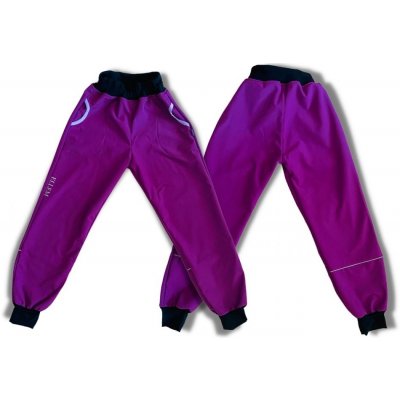 Ellem dívčí softshellové kalhoty Ebena ostružina – Zboží Dáma