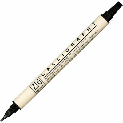 Mungyo Kaligrafické pero ZIG Calligraphy se dvěma hroty černé – Hledejceny.cz