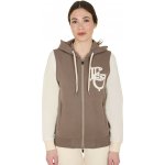 Mikina Equestro Bicolor Hoodie dámská walnut/antique white – Sleviste.cz