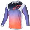 Dres na motorku Alpinestars Racer HOEN KIDS 2024 světle šedo-gradient-černý