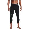 Pánské legíny Under Armour HeatGear Armour 3/4 Black/White