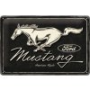 Obraz Nostalgic Art Plechová cedule Ford Mustang (Horse Logo Black) 20 cm x 30 cm