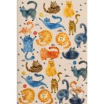 Baloušek Notes linkovaný A5 lamino Kočky – Zboží Živě