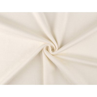 Svetrovina / úplet hladký s podílem viskózy Varianta: 1 (051) krémová světlá, Balení: 1 m – Zboží Mobilmania