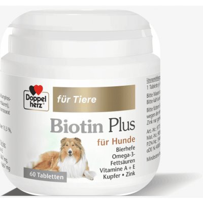 Doppelherz Biotin Plus pro psy 60 tablet 90 g – Hledejceny.cz