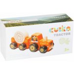 Cubika 15351 Traktor s vlekem dřevěná skládačka s magnetem 3 díly – Sleviste.cz