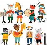 Petit Collage magnetická knížka Zvířátka – Zboží Mobilmania