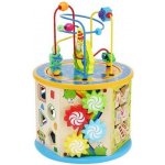 iMex Toys dřevěná edukační kostka 8v1 – Sleviste.cz