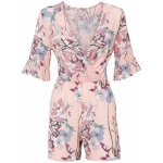 Bonprix BODYFLIRT overal se vzorem růžový – Zboží Mobilmania