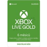 Microsoft Xbox Live Gold členství 6 měsíců – Zboží Dáma