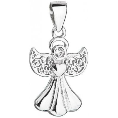 Evolution Group Pavona Stříbrný přívěsek s krystalem Swarovski Andělíček 34262.1 – Sleviste.cz