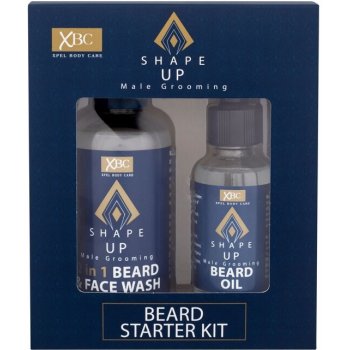 Xpel Shape Up Beard čisticí gel na obličej a vousy Shape Up 2in1 Beard &  Face Wash 100 ml + olej na vousy Shape Up Beard Oil 30 ml dárková sada od