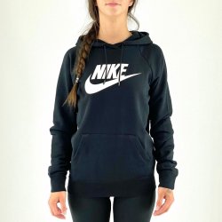 Nike W NSW essential hoodie PO černá dámská mikina - Nejlepší Ceny.cz