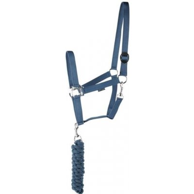 HARRY'S HORSE Ohlávka s vodítkem Initial modrá – Zboží Dáma