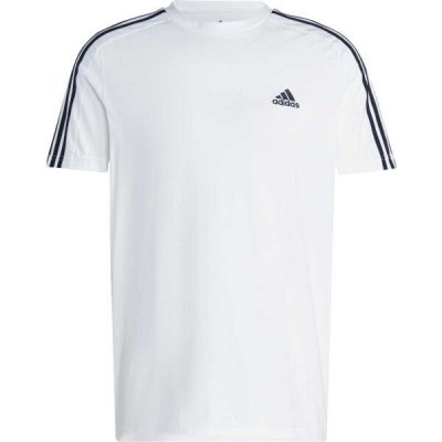 adidas T-Shirt Essentials Single Jersey 3-Stripes T-Shirt IC9336 Bílá – Zbozi.Blesk.cz