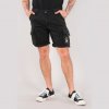 Pánské kraťasy a šortky Alpha Industries kalhoty krátké Crew short Patch černé