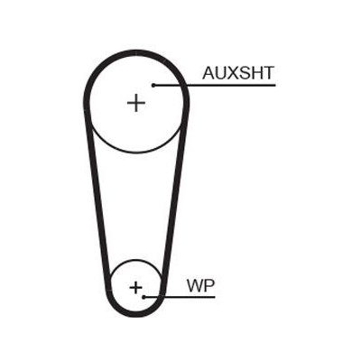 Sada rozvodového řemene s vodní pumpou GATES (GT KP15680XS-2) | Zboží Auto
