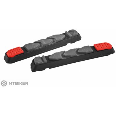 KLS gumičky pro V-brzdy Controlstop VR–01 šedá-červená
