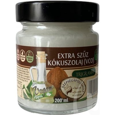 Trigramm Extra panenský kokosový olej lisovaný za studena 0,2 l – Zbozi.Blesk.cz