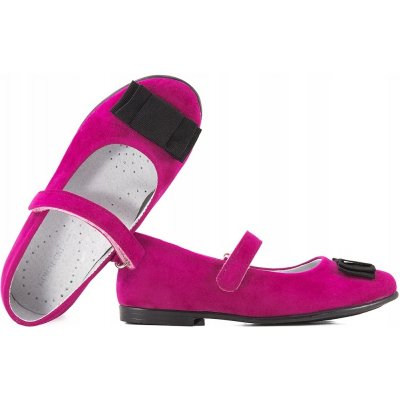 Kornecki 4246 dívčí balerínky polobotky růžová – Zboží Mobilmania