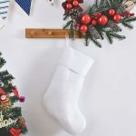 Vánoční punčocha bílá se závěsem – Hledejceny.cz