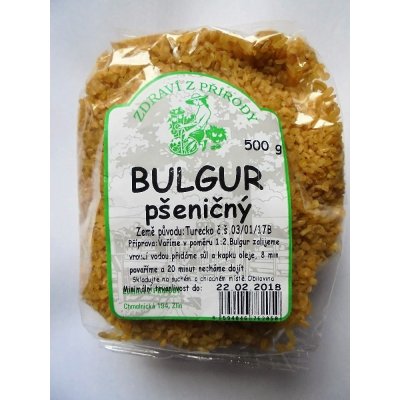 Zdraví z přírody Bulgur pšeničný, 0,5 kg – Zboží Dáma
