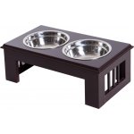 PawHut miska pro psy se 2 miskami 0,9 l nerezová ocel 44 x 24 x 15 cm – Hledejceny.cz