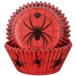 House of Marie Červené košíčky pavouk na cupcake 48ks 50x33mm – Hledejceny.cz