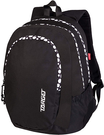 Target batoh puntíkovaný zip černá