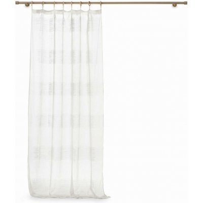 Douceur d'intérieur Záclona na dřevěných průchodech DALTON BLANC, 140 x 240 cm bílý – Hledejceny.cz
