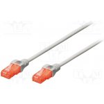 Digitus DK-1512-100 Patch UTP, CAT 5e, AWG 26/7, 10m, šedý – Zboží Živě