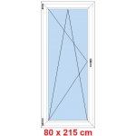 Soft Balkonové dveře otevíravé a sklopné Winchester/Bílá levé 80 x 215 cm – Zboží Mobilmania