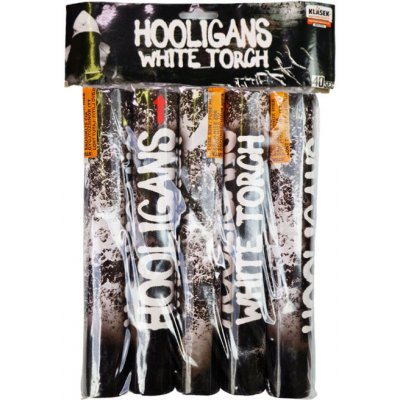 FOTBALOVÁ POCHODEŇ BÍLÁ 25 mm Dým 5 ks – Zboží Mobilmania