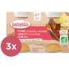 Příkrm a přesnídávka Babybio Příkrm jablko meruňka cereálie 3 x 2 x 130g