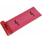 Anticor fólie výstražná rudá s bleskem 220 mm x 20 m – Zboží Dáma
