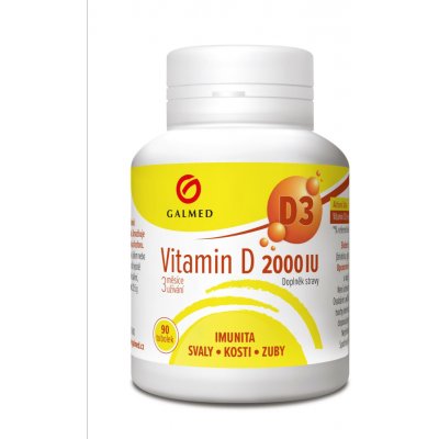 Galmed Vitamin D 2000 IU 90 tobolek – Hledejceny.cz