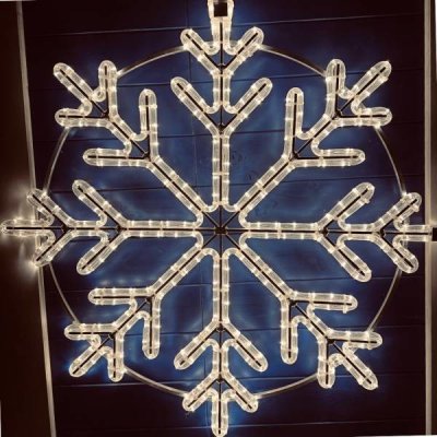 DECOLED Easy Fix 2D LED světelná vločka II, Ø 104 cm, teple bílá, sada na veřejné osvětlení, hliník – Hledejceny.cz