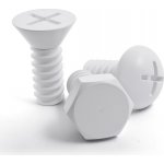 Qualy Screw Collection 3 ks bílé – Hledejceny.cz