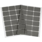 Stoklasa Suchý zip samolepicí obdélníčky 25x32 mm Balení: 1 karta, Varianta: 4 šedá 4 šedá – Hledejceny.cz