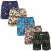 Boxerky, trenky, slipy, tanga Styx 5pack pánské trenky premium art klasická guma 5AP9542879