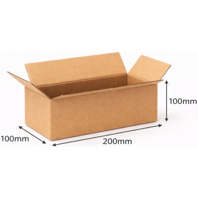 Era-pack Krabice papírová klopová 200 x 100 x 100 mm 3VVL – Sleviste.cz