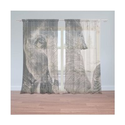 Sablio Záclony Slon: 2ks 150x250cm – Hledejceny.cz