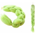 ISO Vlasy Kanelové syntetické Copánky ombre zelené – Sleviste.cz