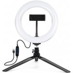 Puluz Tripod stolní kruhové LED světlo 7.9'' černé PKT3073B – Zboží Živě