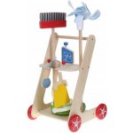 EcoToys Dřevěný úklidový vozík – Zbozi.Blesk.cz