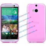 PROTEMIO 973 Silikonový obal HTC One M8 růžový